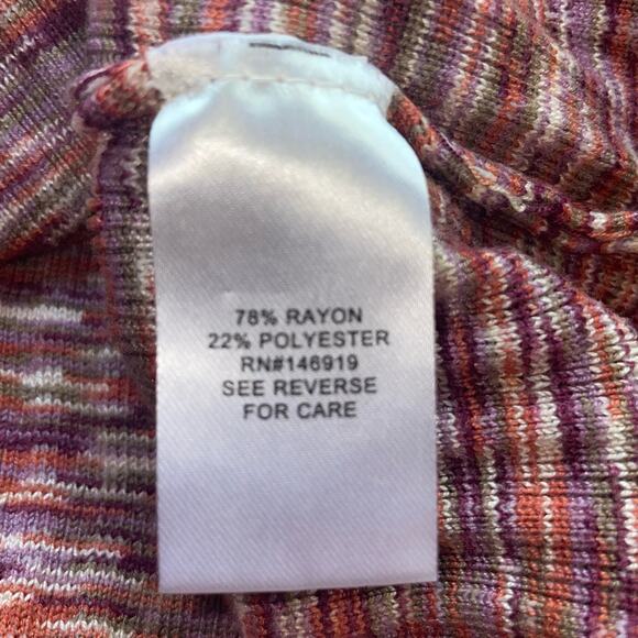 Space Dyed Ribbed Turtleneck with Gold Button Cuff Accents - Picture 7 of 7